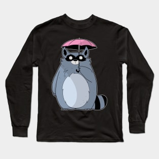 Kawaii Raccoon Long Sleeve T-Shirt